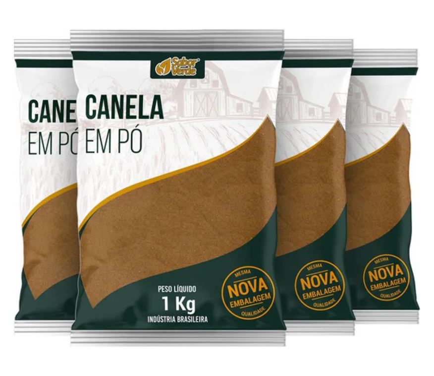 Sabor Verde Kit 4 Canela Moida 1kg