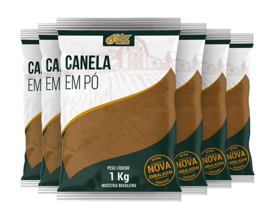 Sabor Verde Kit 6 Canela Moida 1kg