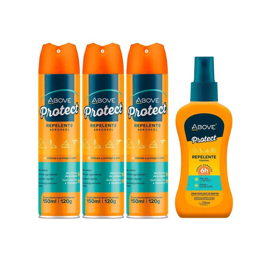 de Repelente Insetos Above Protect Aerossol 150ml