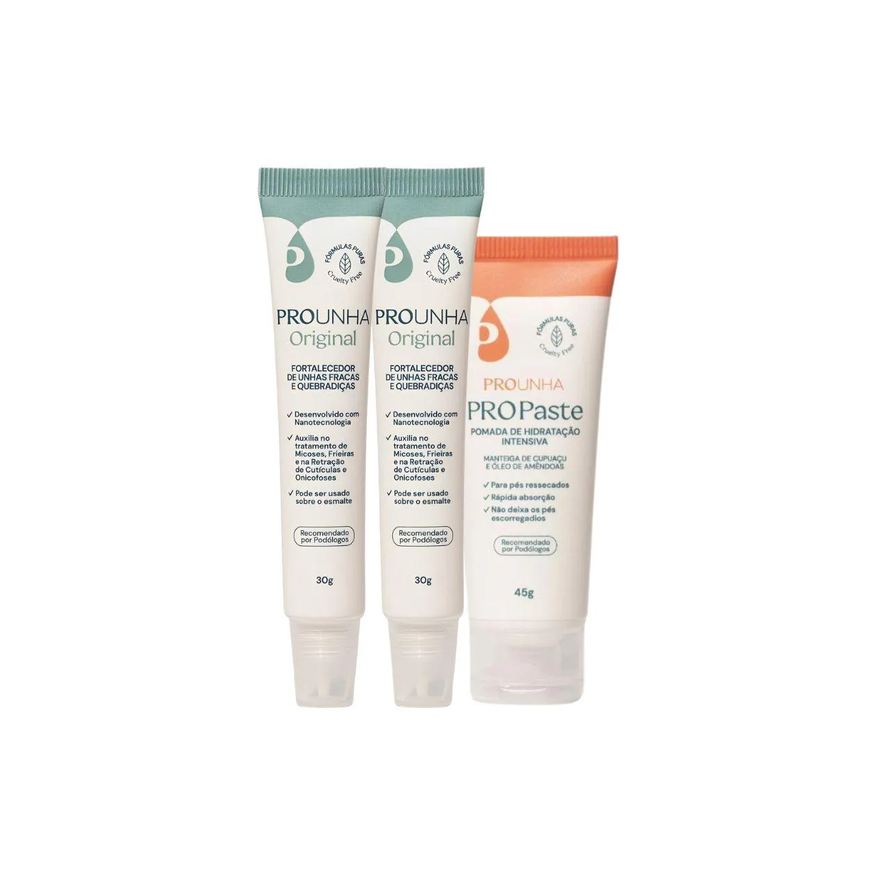 Pro Unha Kit. 03 Itens: 02- 30g / 01- Pro Paste 30g