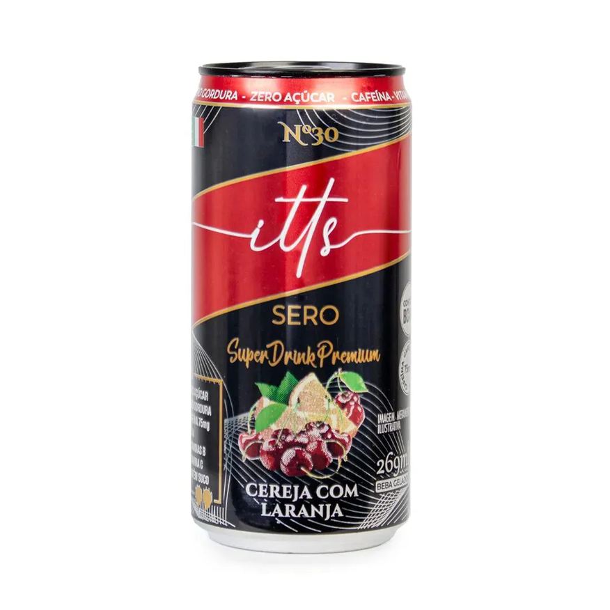 Itts Sero Suco Energético Zero Cereja C/ Laranja 269ml