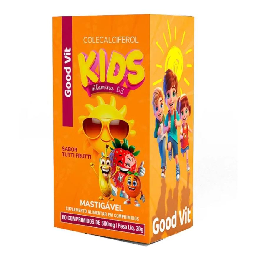Good Vit Colecalciferol Kids Sabor Tutti Fruti C/60 comprimidos