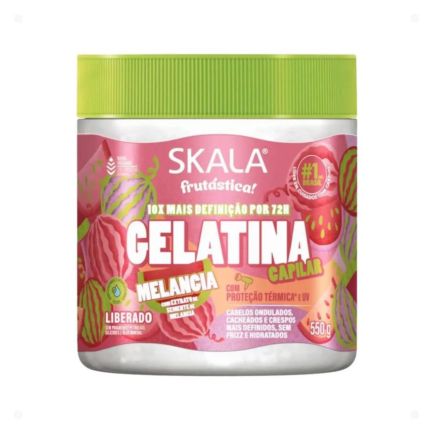 Skala Gelatina Capilar Frutástica! Melancia com Proteção Térmica 550g