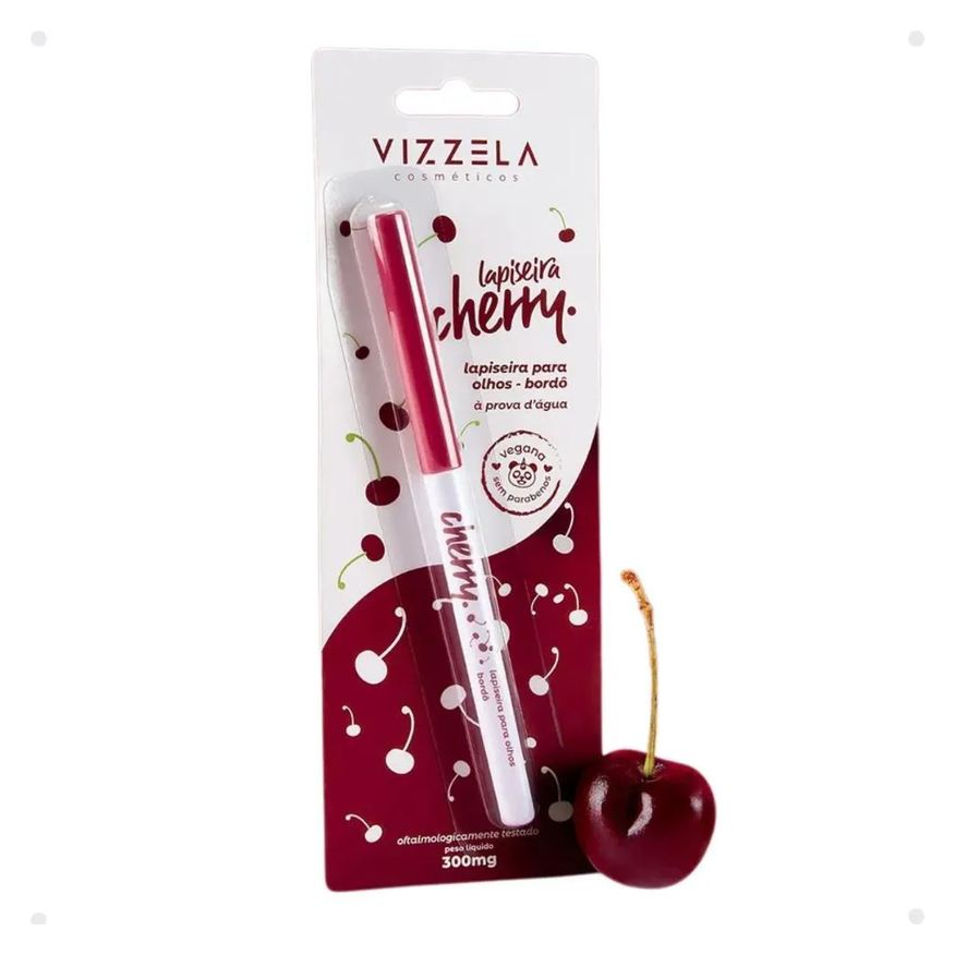 Vizzela Lapiseira para Olhos Cherry Bordô