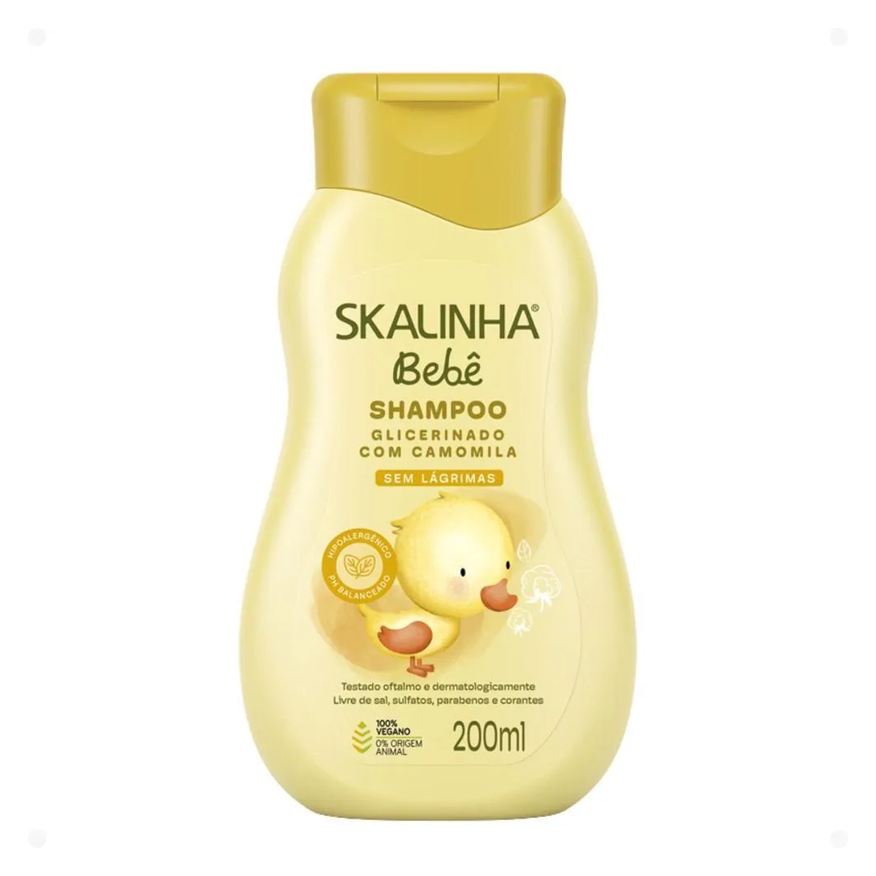 Skala Shampoo Skalinha Bebê Glicerinado com Camomila 200ml