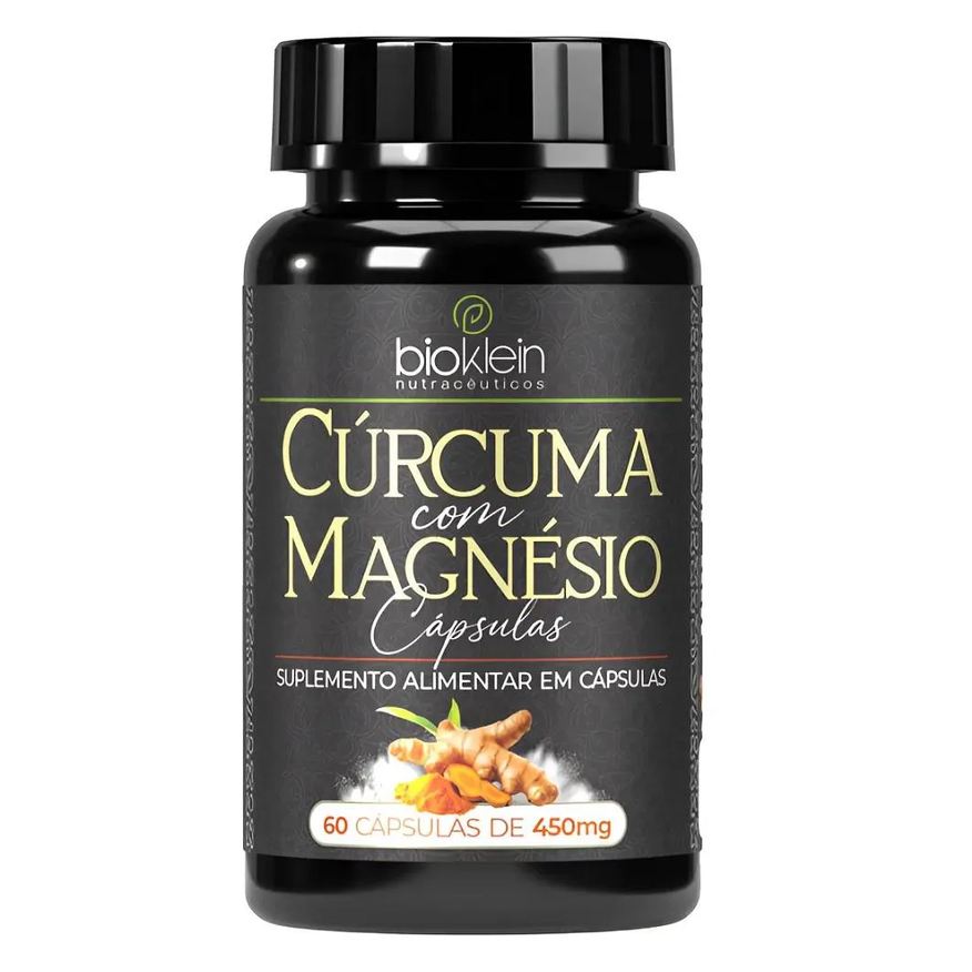 Bioklein Curcuma com Magnesio (curcumina e Magnesio) 450mg 60 Capsulas