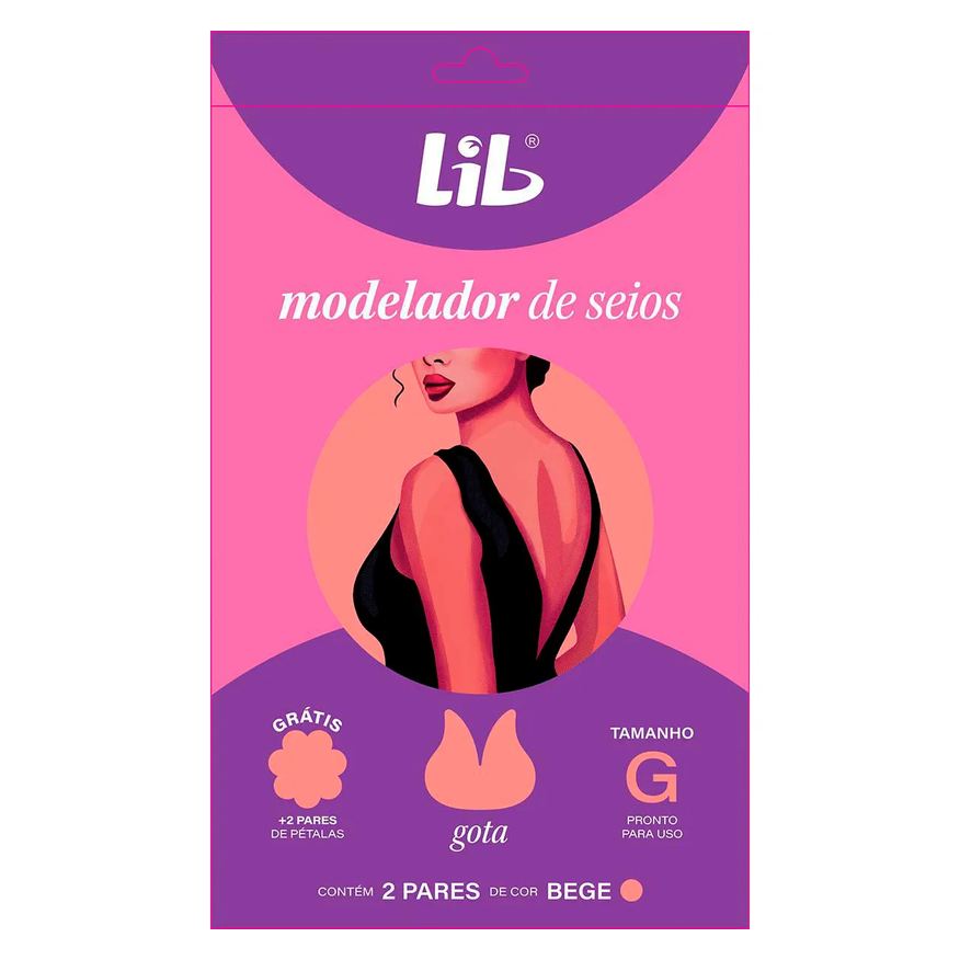 Lib Modelador de Seios Quatro Estações Tamanho G com 2 pares