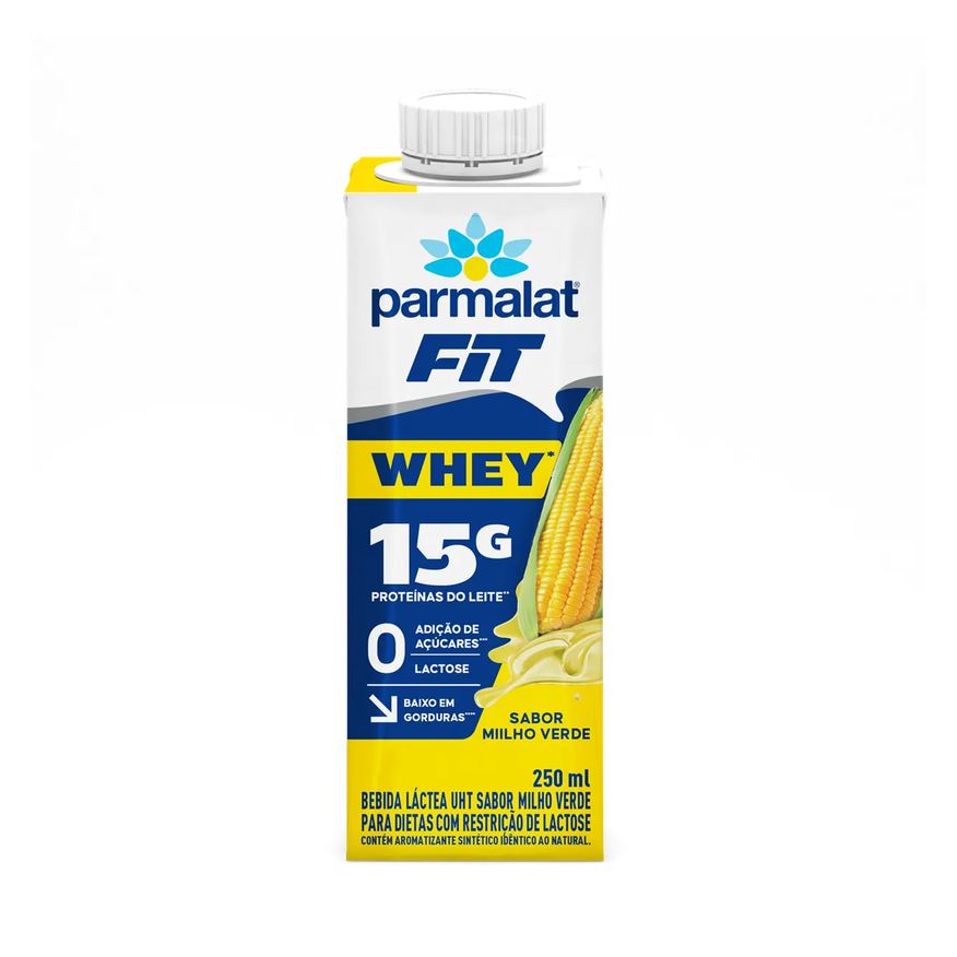 Parmalat Whey Protein Whey Fit Milho Verde Zero Lactose 250ml