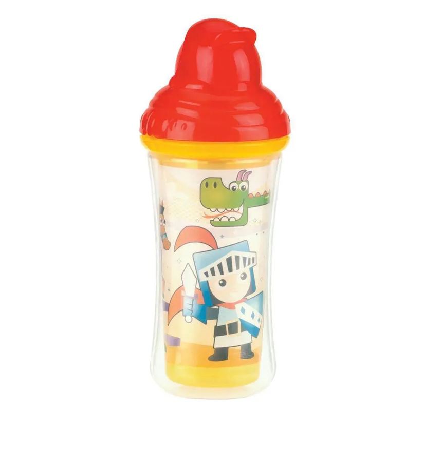 Nuby Copo Térmico Click It com Canudo 270ml +12M Soldado