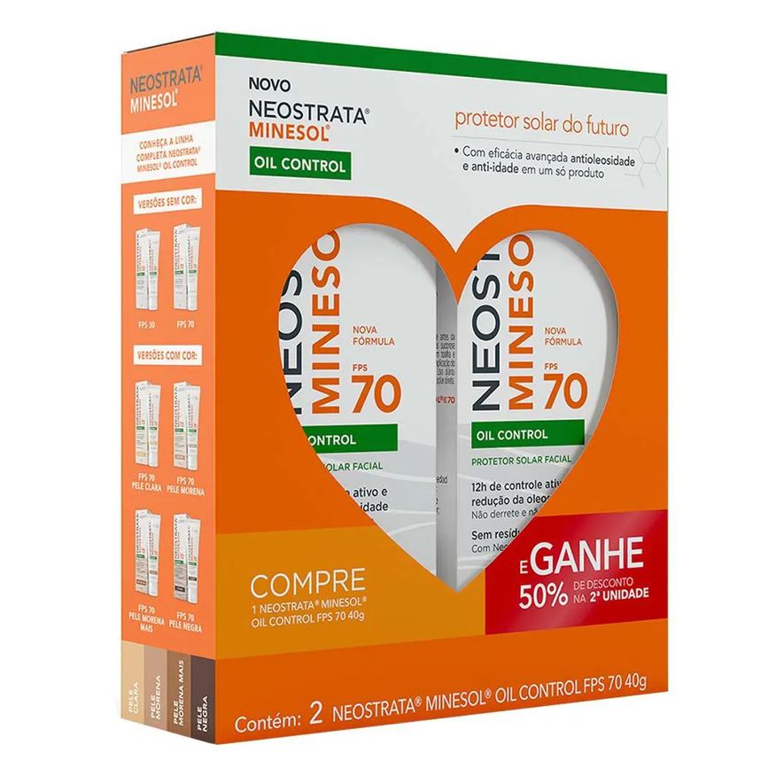 Neostrata Promopack Minesol Oc Fps70 50% Desconto na 2A Unidade