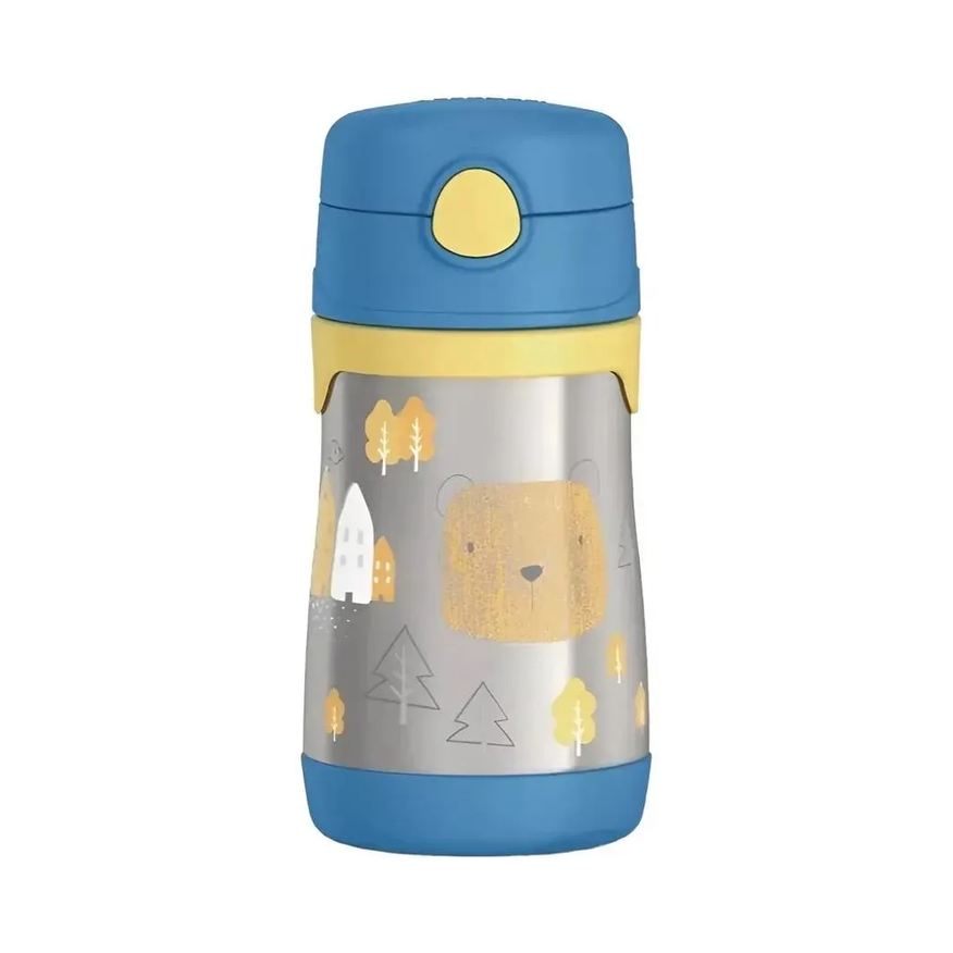 Thermos Garrafinha Térmica Baby 290ml Azul Urso
