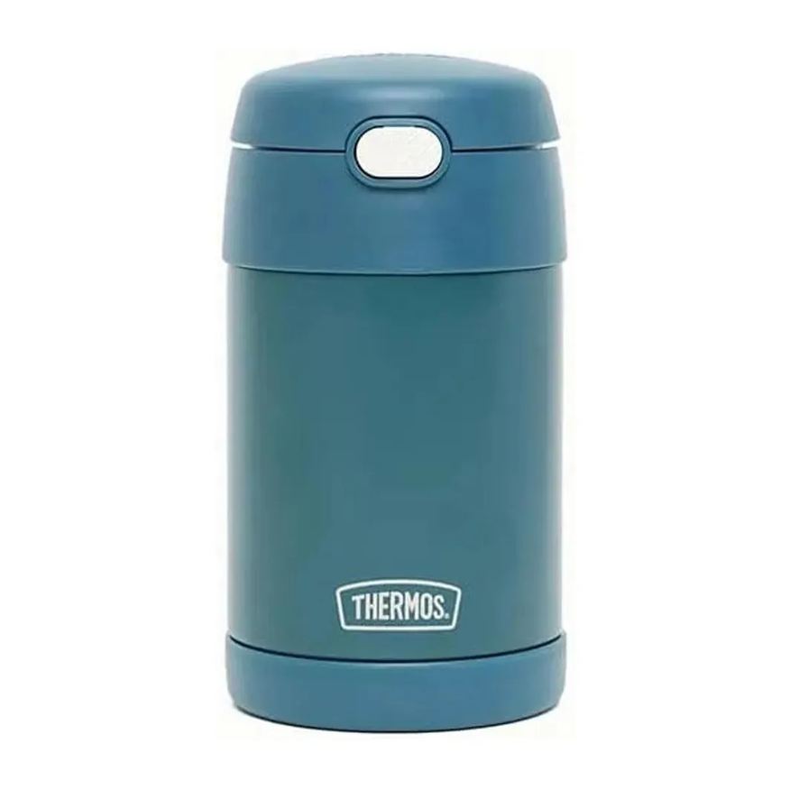 Thermos Pote Térmico 470ml Colher Dobrável Verde Mar
