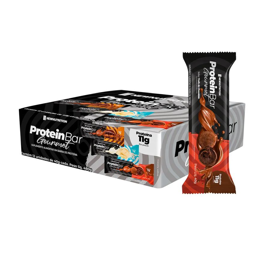 Newnutrition Barra Proteica Gourmet 40g Sabor Trufa de Chocolate
