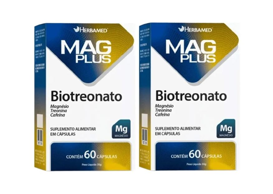 Herbamed Kit 2 Mag Plus Biotreonato 60 cápsulas