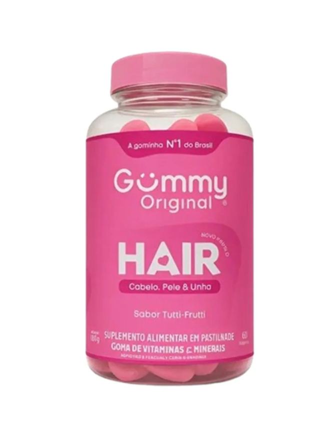 Gummy Hair Original C/60 Gomas Sabor Tutti Frutti