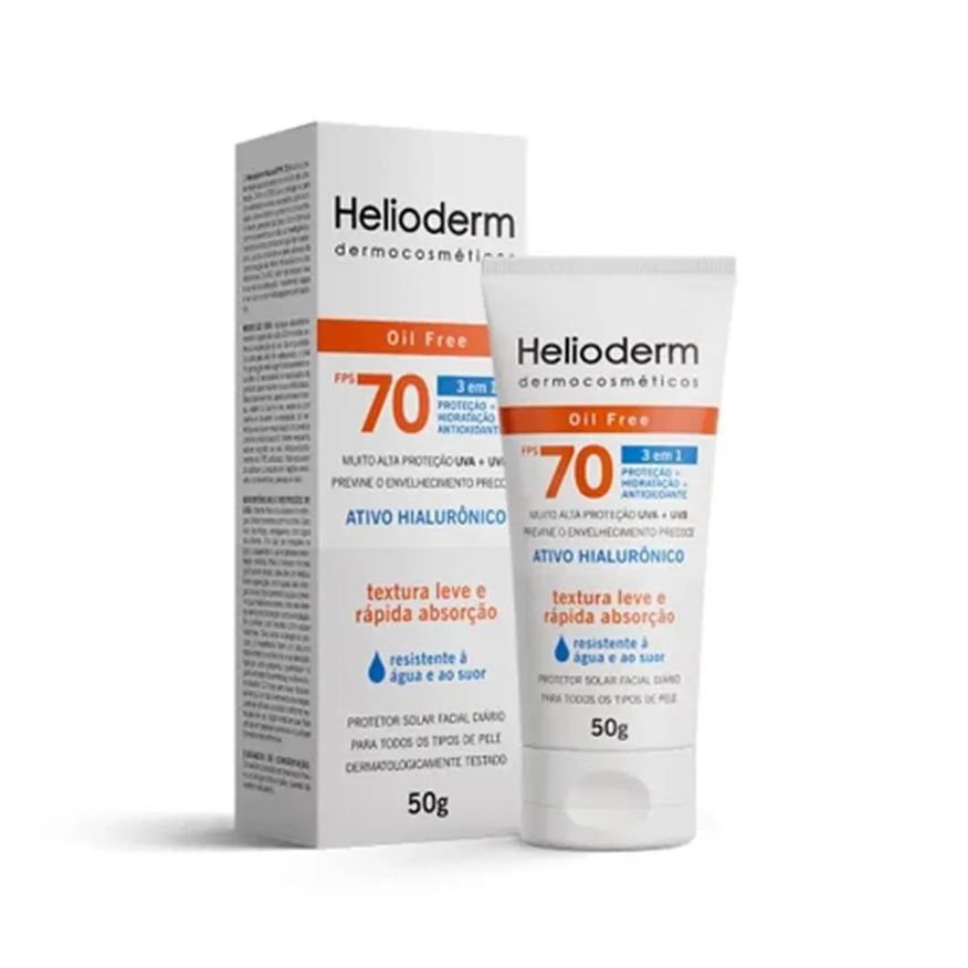Helioderm Protetor Solar Fps70 50g sem Cor - Kley Hertz
