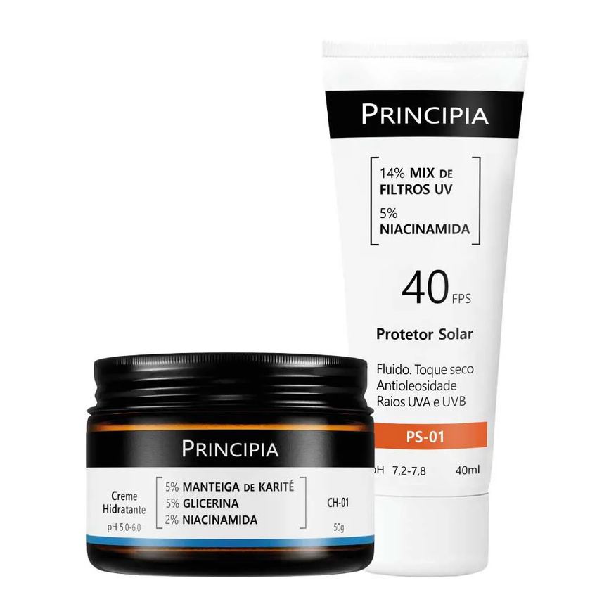 Principia Kit Dia a Dia Hidratação e Proteção Ch-01 + Ps-01 Fps 40