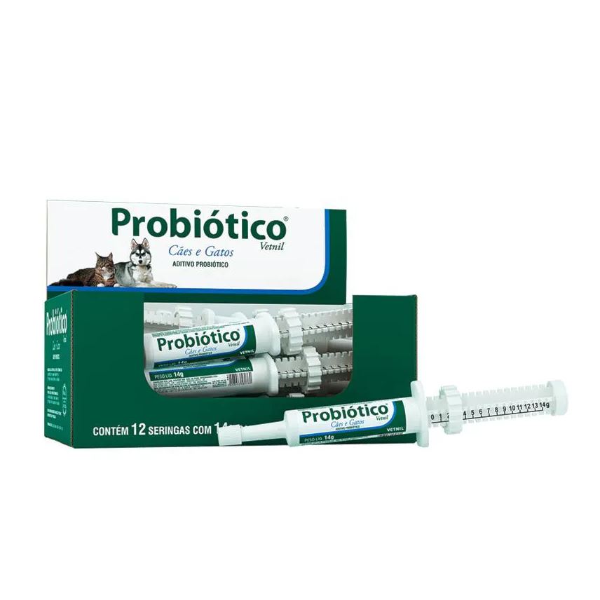 Vetnil Probiótico para Cachorros e Gatos com 14g
