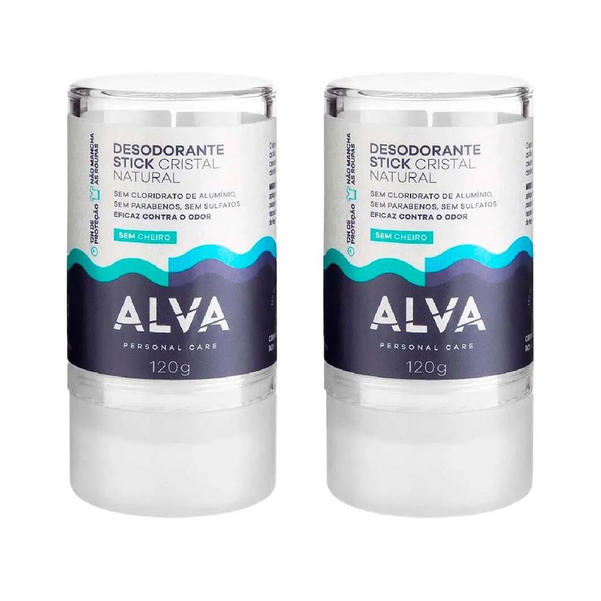 Alva Stick Kristall Sensitive Kit – 2 Desodorantes