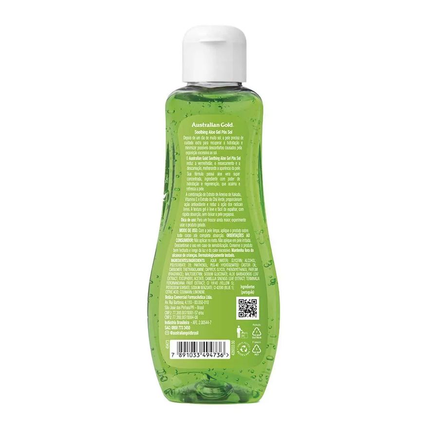 Australian Gold Gel Hidratante Pós Sol Shoothing Aloe 125g