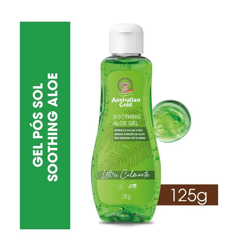 Australian Gold Gel Hidratante Pós Sol Shoothing Aloe 125g