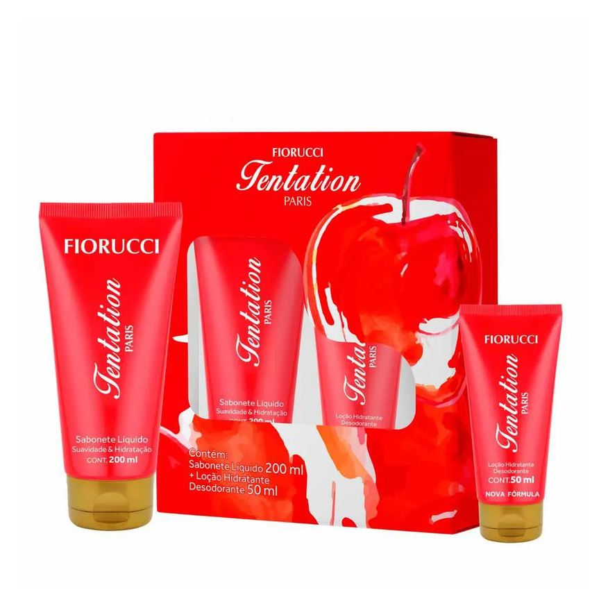 Fiorucci Kit - Tentation Sabonete Líquido + Loção Hidratante Desodorante