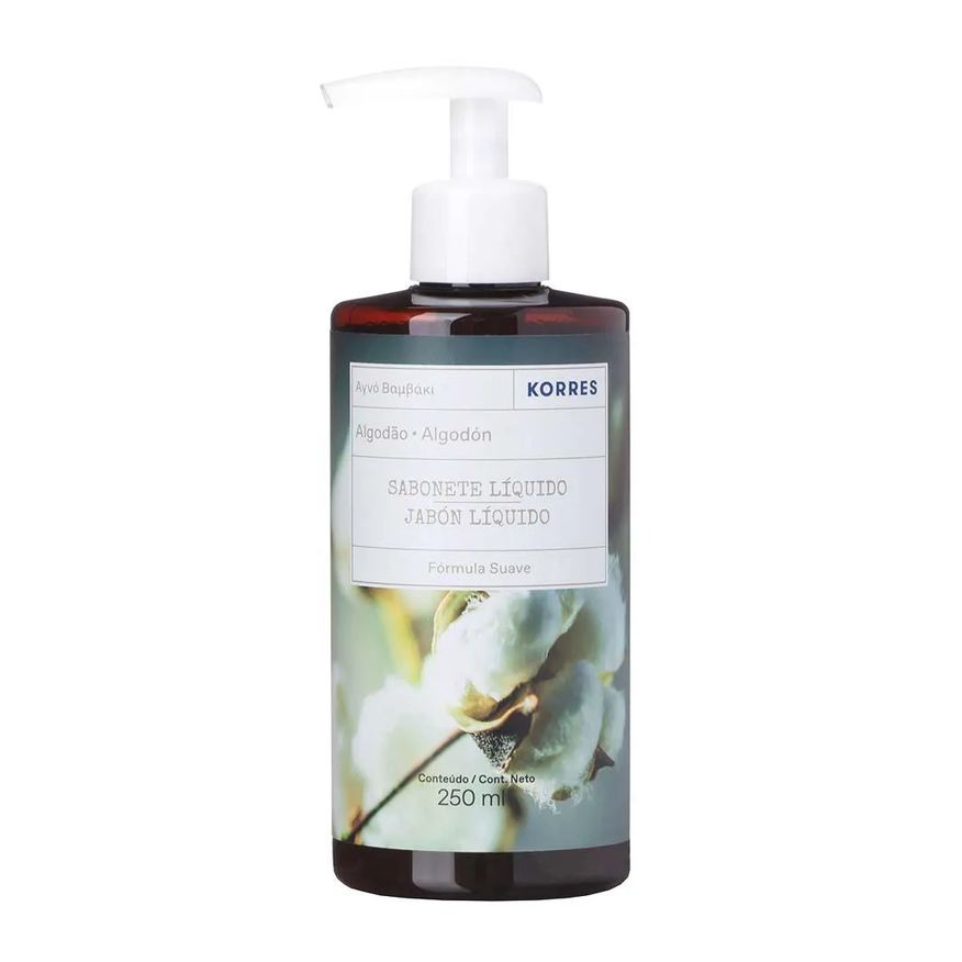 Korres Sabonete Líquido Extra Hidratante - Algodão 250ml
