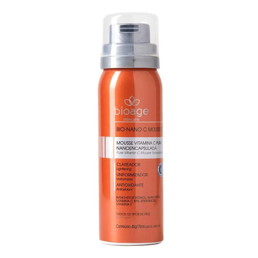 Bioage Sérum Hidratante Mousse com Vitamina C 75ml