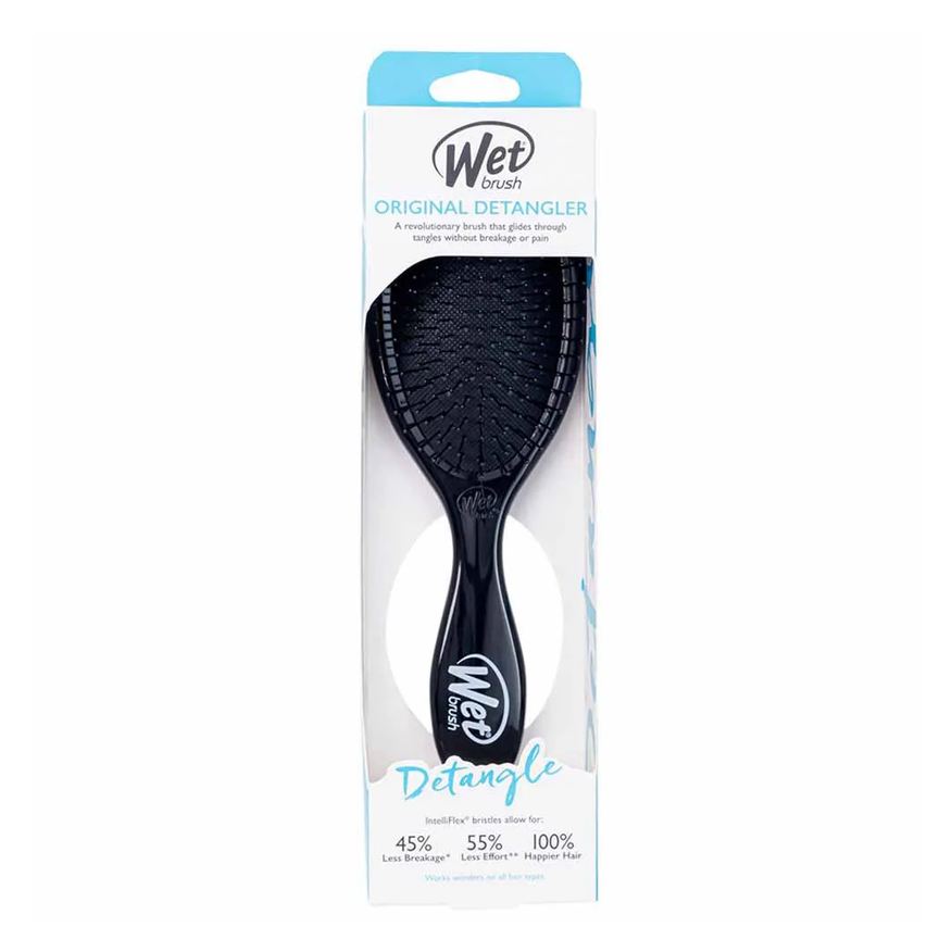 Wetbrush Escova de Cabelo Detangler Preta 1UN