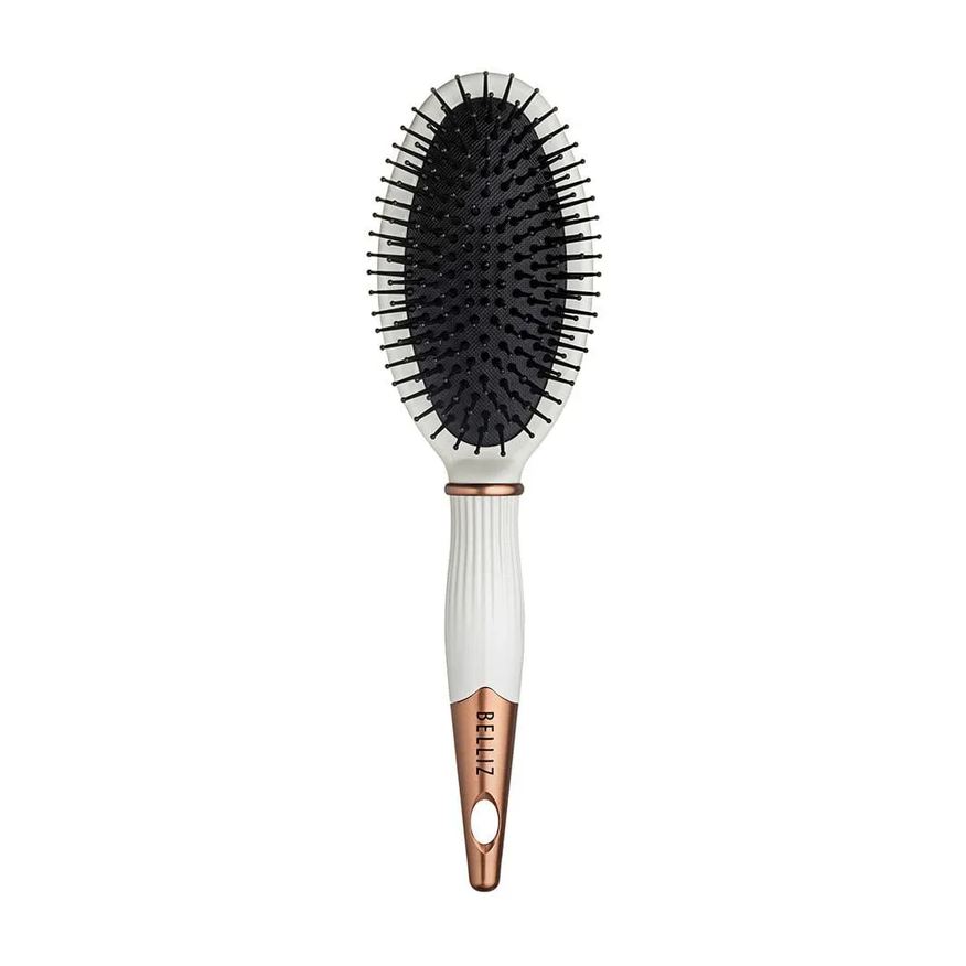 Belliz Escova de Cabelos - Golden White Oval 1 Unidades