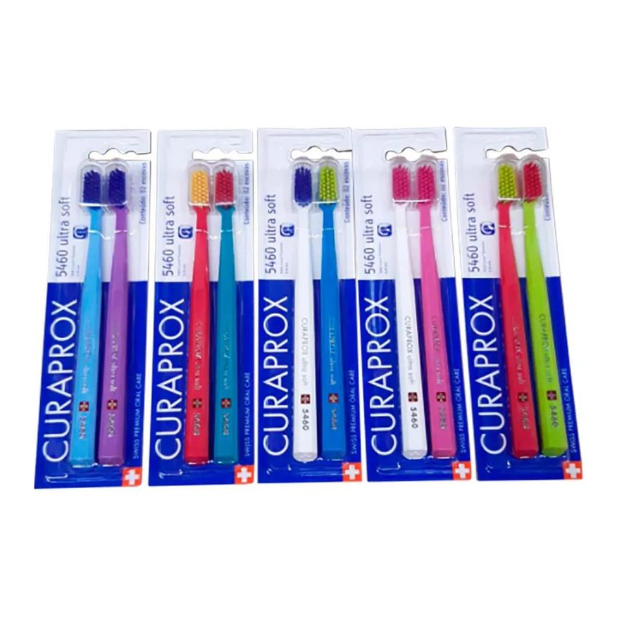 Curaprox Ultra Soft Duo Especial Edition Cs5460D Cores Sortidas - Escova Dental 2 Unidades