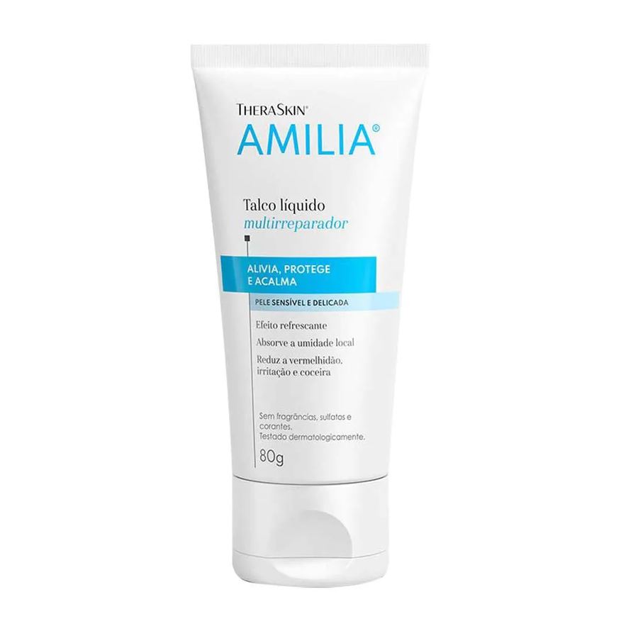 Talco Amilia Líquido Theraskin - Talco Líquido Corporal 80g