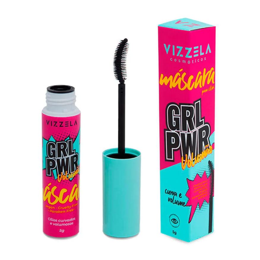 Vizzela Máscara de Cílios Girl Power Preto