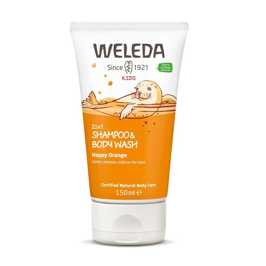Weleda Happy Orange 2 em 1 – Shampoo e Sabonete 150ml