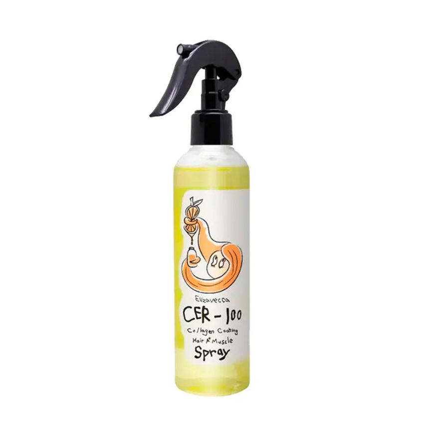 Elizavecca Leave-In Cer-100 Collagen Coating Hair A+ Muscle Cabelos Secos e Ásperos 250ml
