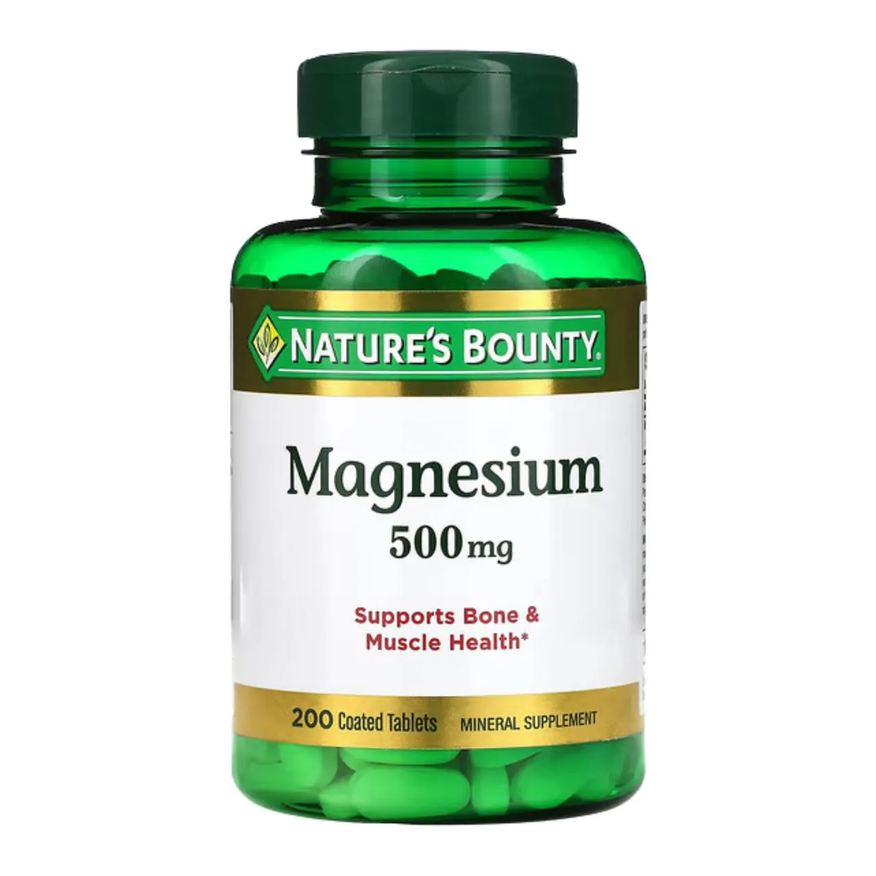 Nature's Bounty Magnésio 500mg, 200 Comprimidos