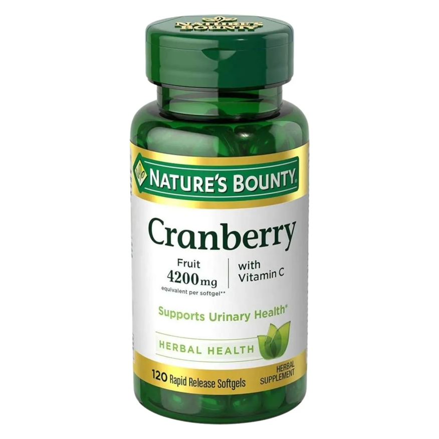 Nature's Bounty Cranberry com Vitamina C 4200mg 120 Softgels