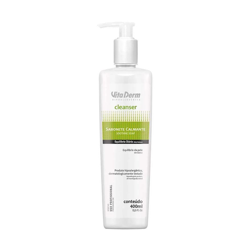 Vita Derm Sabonete Calmante – Cleanser Profissional 400ml