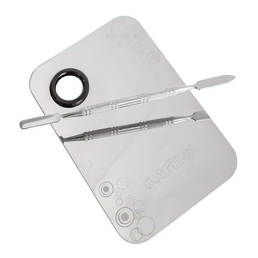 Macrilan Ac03 Kit - Placa + Espátula para Maquiagem