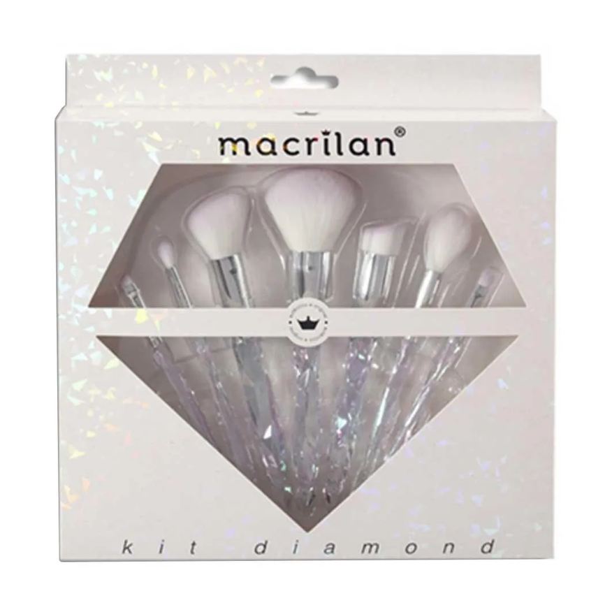Macrilan Ed003 Diamond Kit – 7 Pincéis de Maquiagem