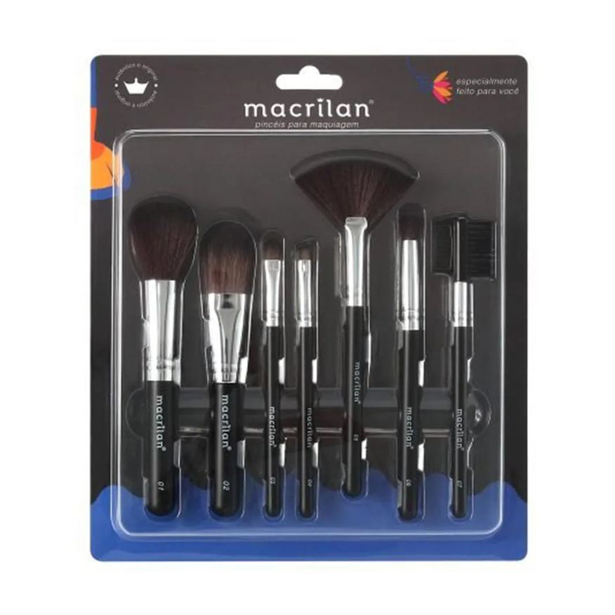 Macrilan Kp9-2A Kit – 7 Pincéis de Maquiagem