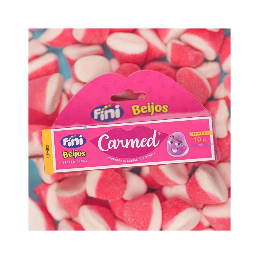 Labial Hidratante Carmed Fini Beijos com Cor Efeito Gloss 10g