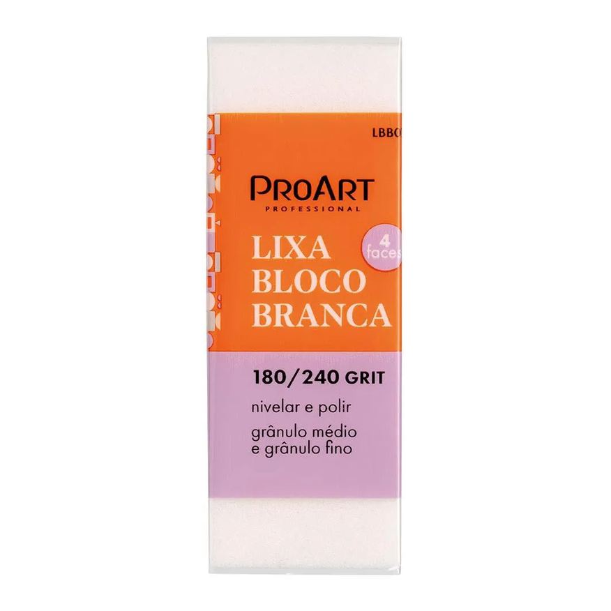 Proart Lixa Bloco Branca 1 Unidades