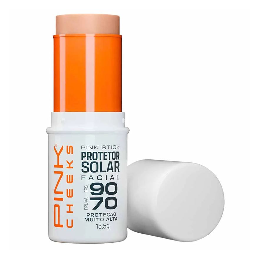 Pink Cheeks Protetor Solar Facial com Cor Pink Stick Fps90 15km