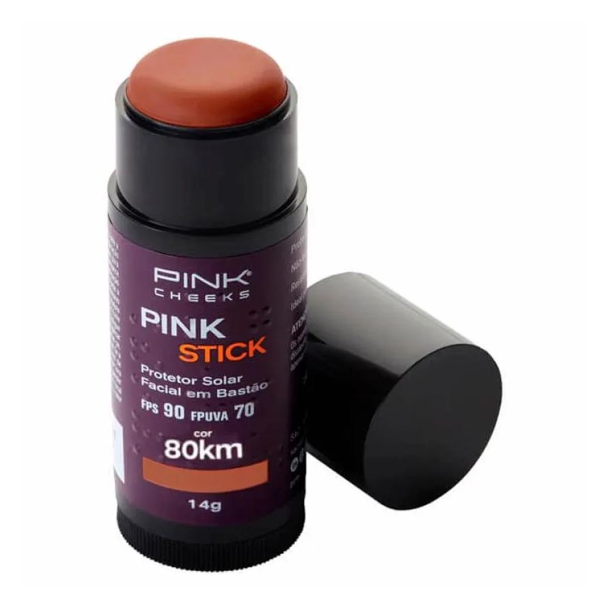 Pink Cheeks Protetor Solar Facial com Cor Pink Stick Fps90 80km