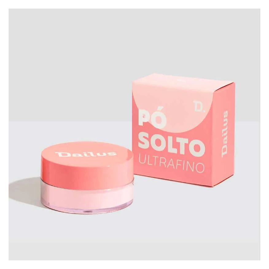 Solto Pó Facial Ultrafino Dailus Rosa