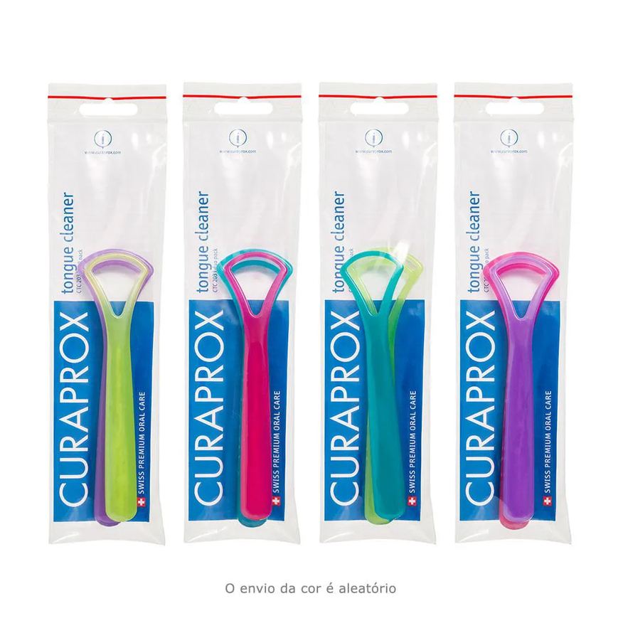 de Raspador Língua Ctc202 Cores Sortidas Curaprox - Limpador de Lingua 1 Unidades