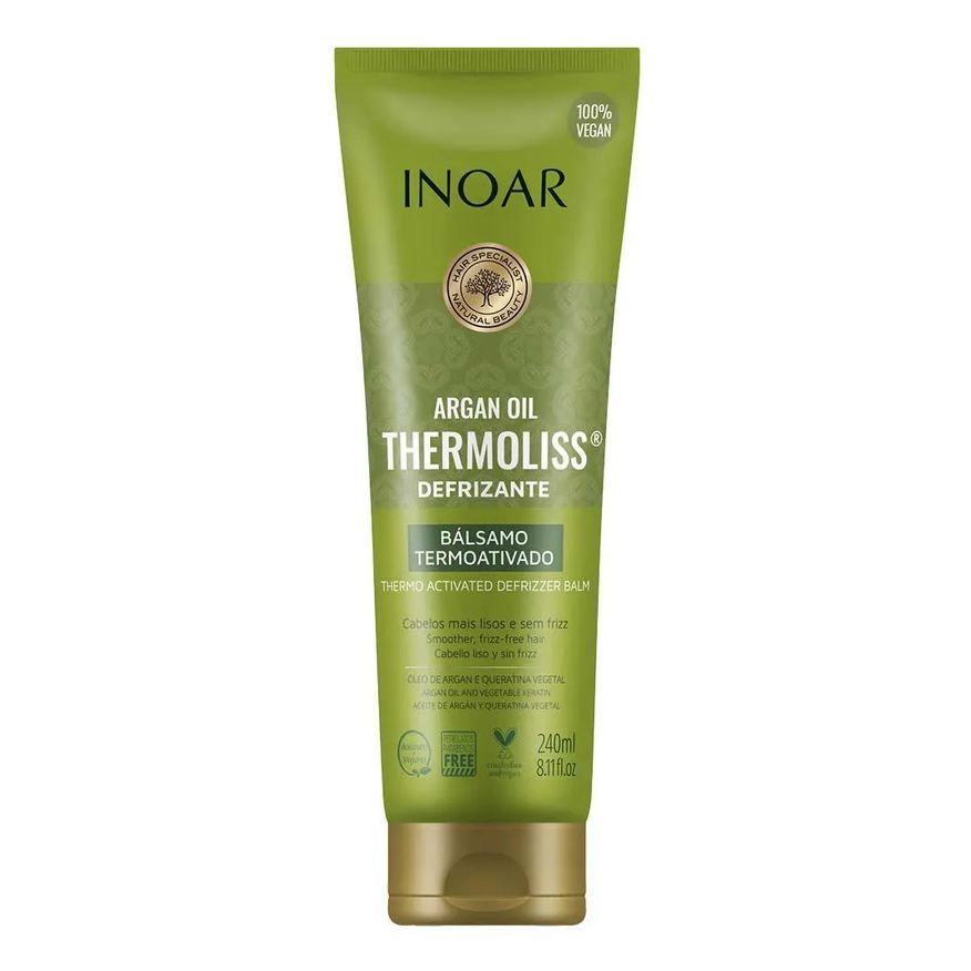 Inoar Argan Oil Thermoliss Desfrizante Termoativado - Balsámo Antifrizz 240ml
