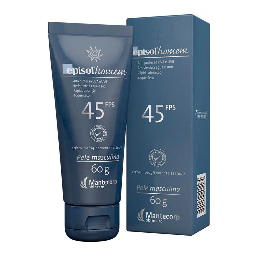 Mantecorp Skincare Protetor Solar Episol Fps 45 Homem - 60g