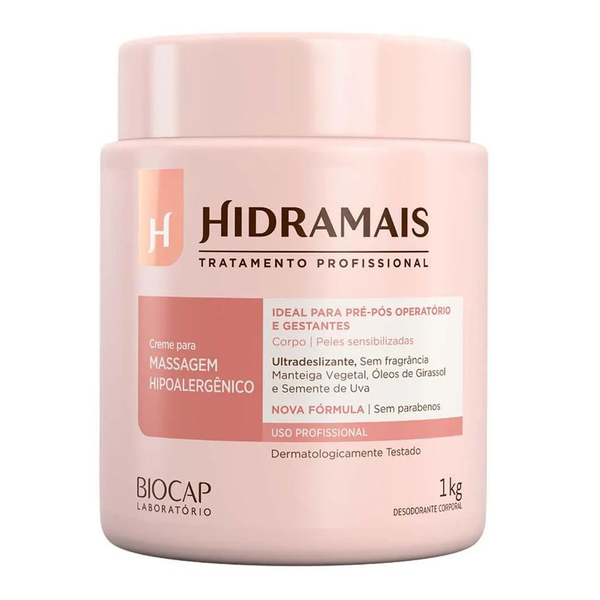 Hidramais Creme para Massagem Hipoalergênico 1kg